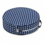 Zicac Kids' Anti-Slip Chair Booster Seat - High Chair Dining Seat Pad Dismountable Round Booster Seat Cushion (Blue Star)