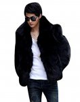 Zicac Men's Faux Fur Jacket