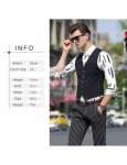 Zicac Men's Suit Vest Waistcoat Business Outwear Casual Slim Fit Vest