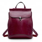 Zicac Womens Girls Leather Backpack Shoulder Bag (S)