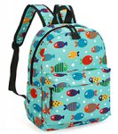 Zicac Children's Cute Canvas Backpack Mini Rucksack Bag (M, Green)
