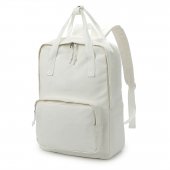 Zicac DIY White Canvas Backpack Students Daypack