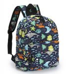 Zicac Children's Cute Canvas Backpacks Toddler Backpack (M, Blue)