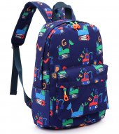 Zicac Toddler Backpack Cute Canvas Preschool Backpacks for Boys Girls, Kids Backpack Perfect for Daycare and Preschool